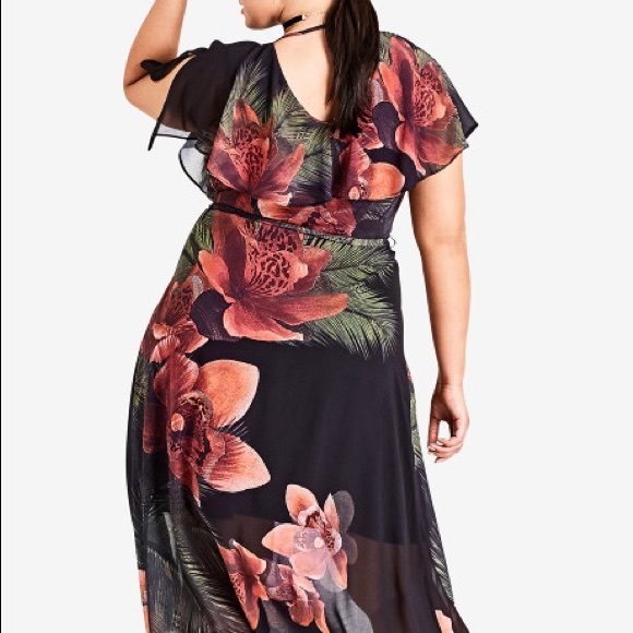 New City Chic Floral MIDI Dress - Picture 2 of 4